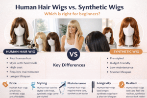 Human Hair Wigs vs Synthetic Wigs: Which One Is Better for Beginners in 2026?