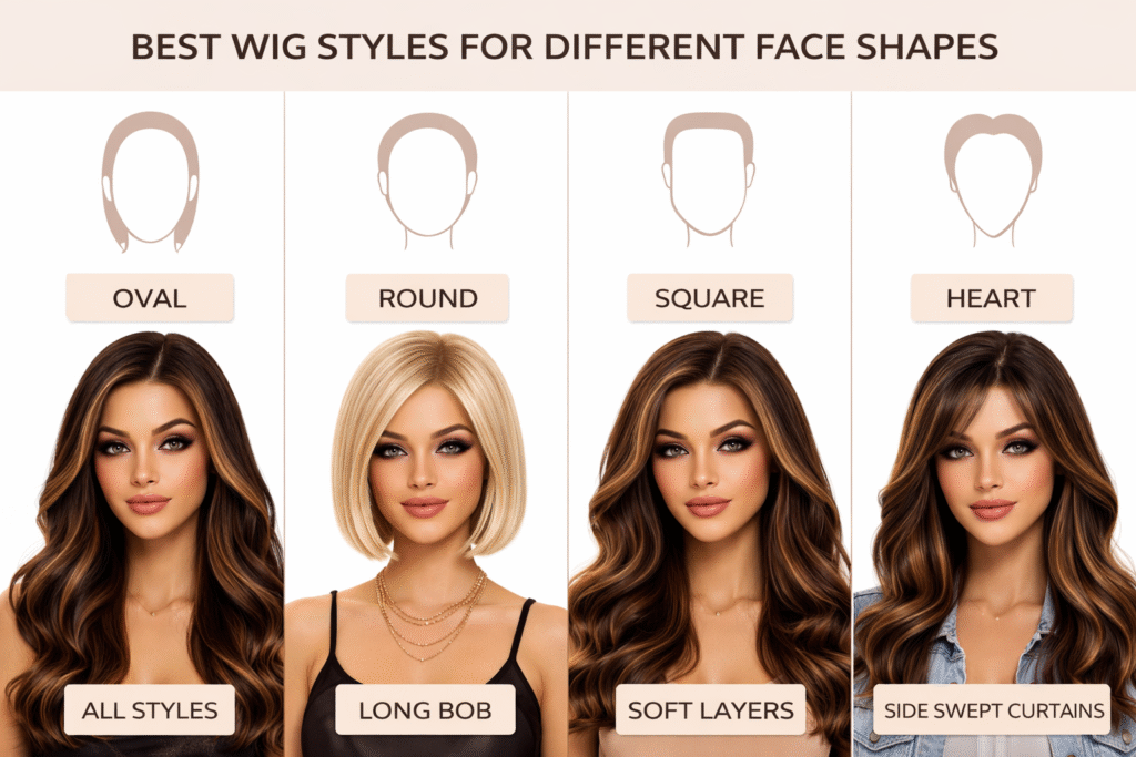 Best Wigs for Your Face Shape in 2026: Find the Perfect Style That Suits You