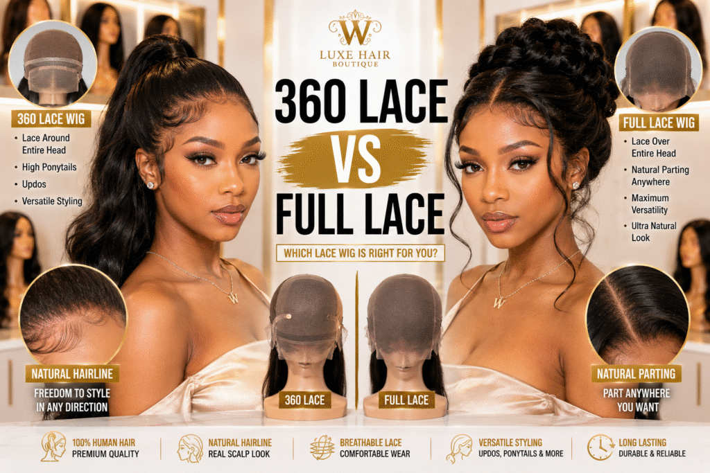 360 Lace Wigs vs Full Lace Wigs: Which One Should You Buy in 2026? 360 Lace Wigs vs Full Lace Wigs: Which One Should You Buy in 2026?